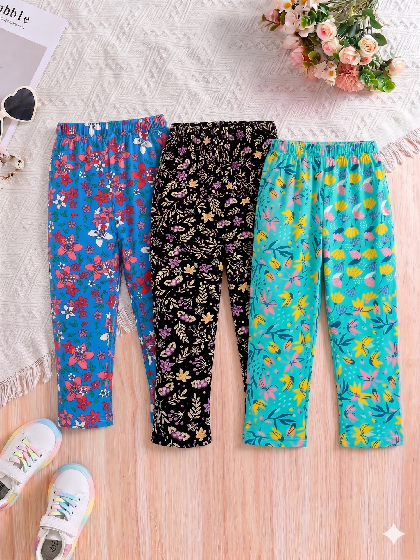 Girls Dailywear Pant - Pack of 3