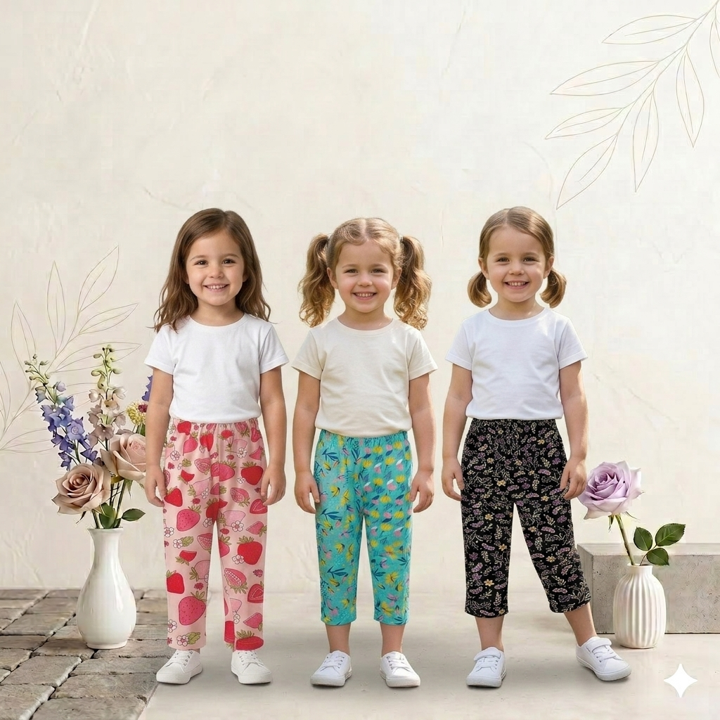 Girls Dailywear Pant (Pack 3)