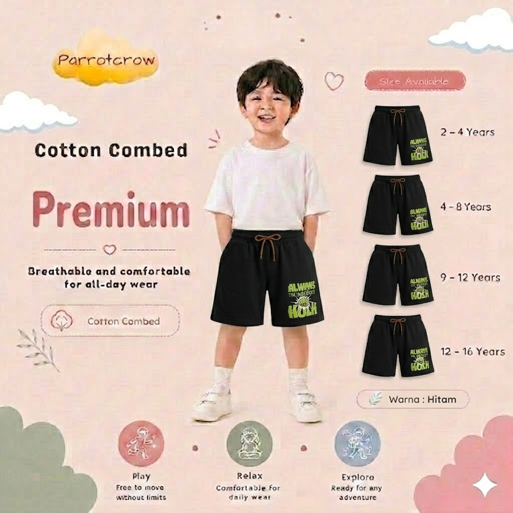Boys Shorts - menu