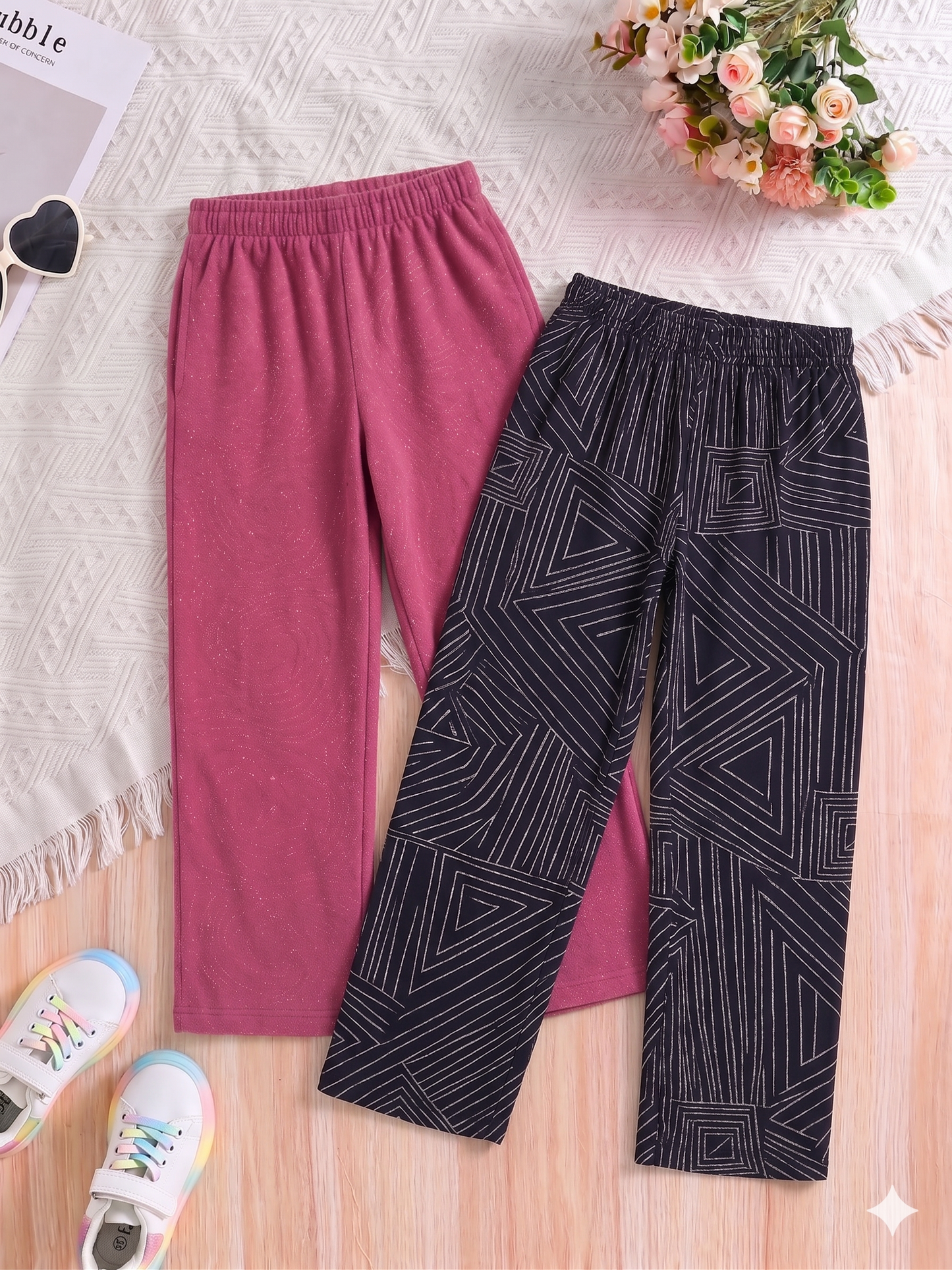 Girls SJ Printed Pant - Pack of 2