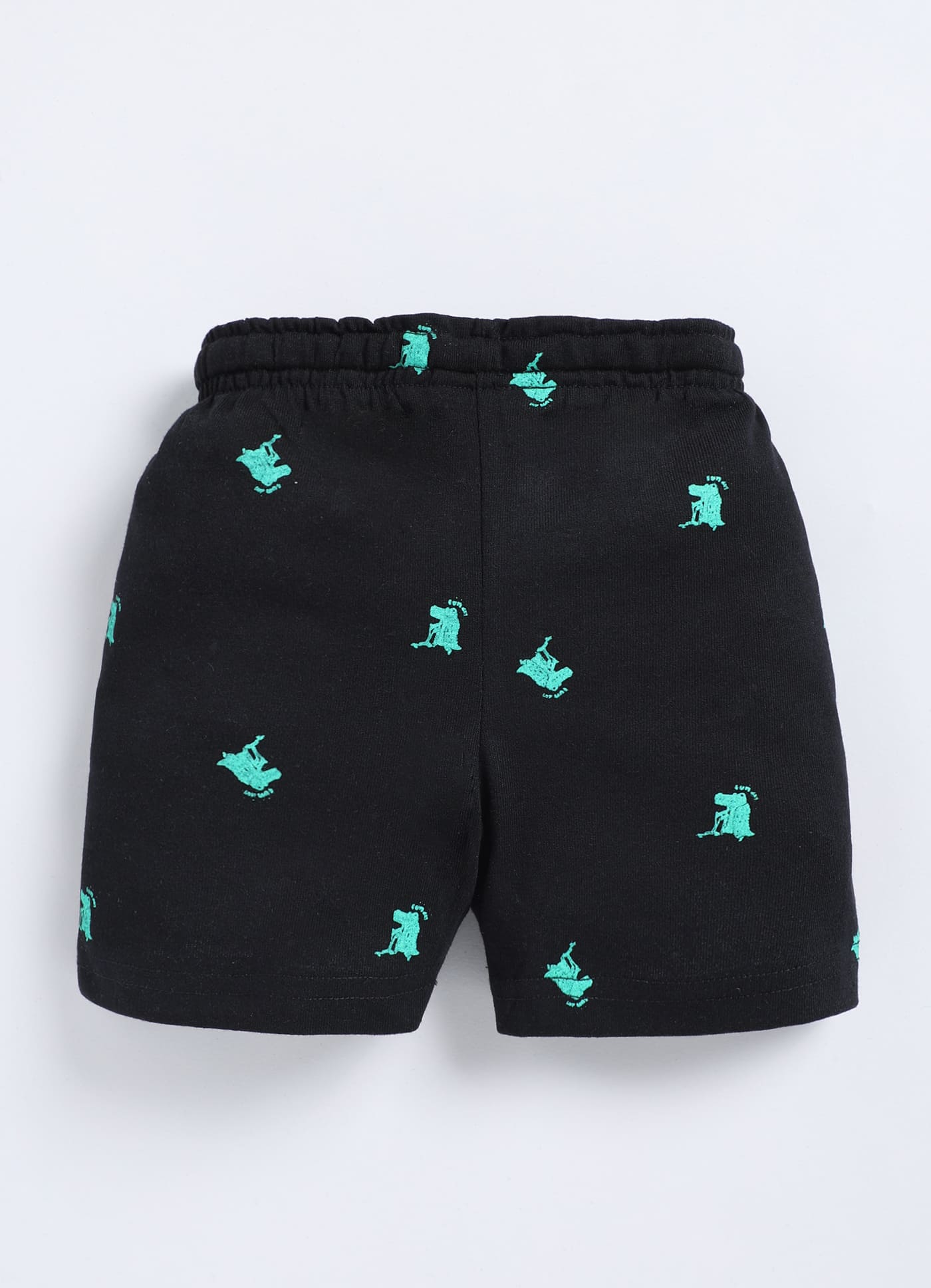 Black - Cotton Boys Shorts - ParrotCrow