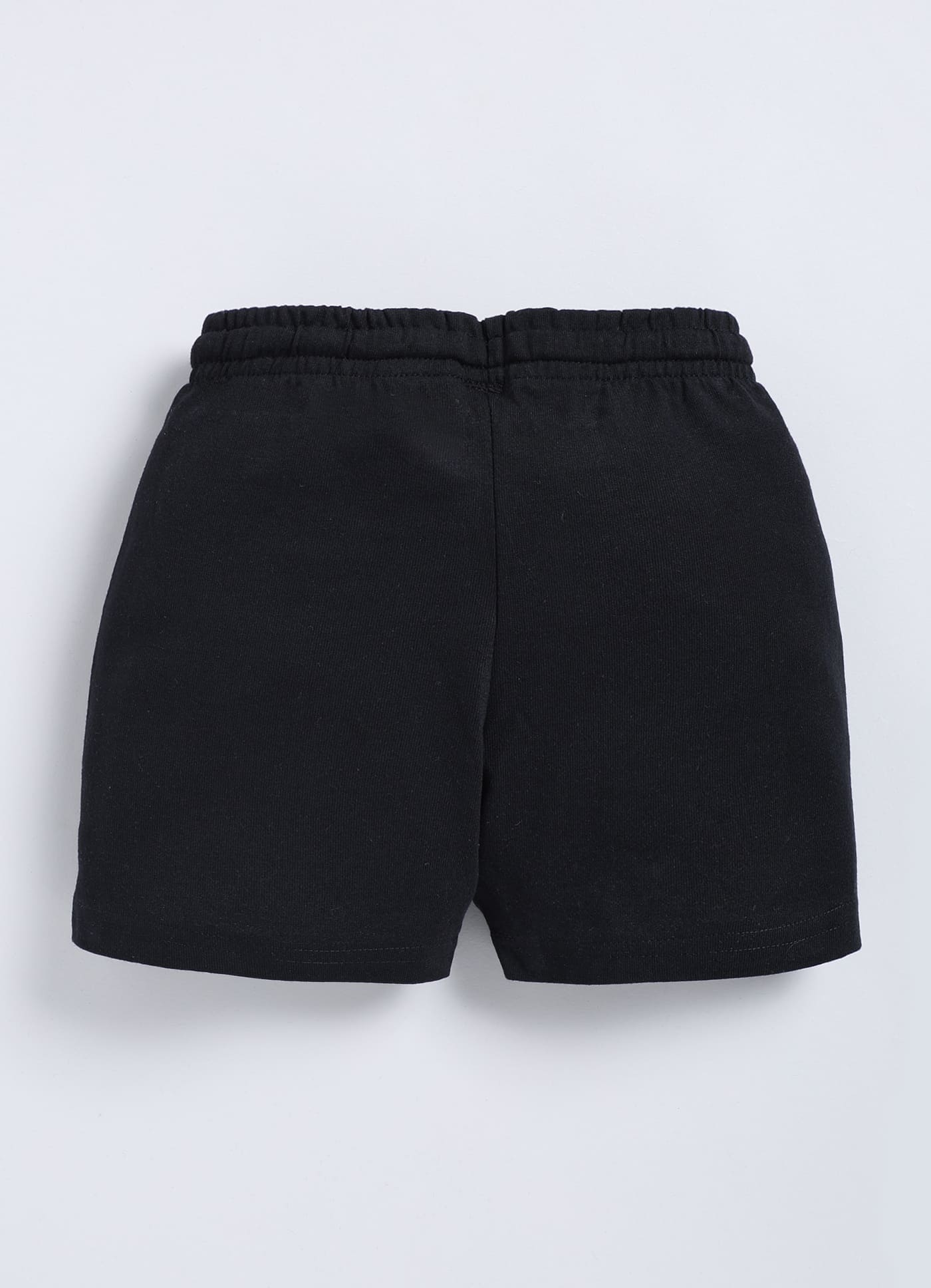 Black Cotton Shorts For Boys - ParrotCrow