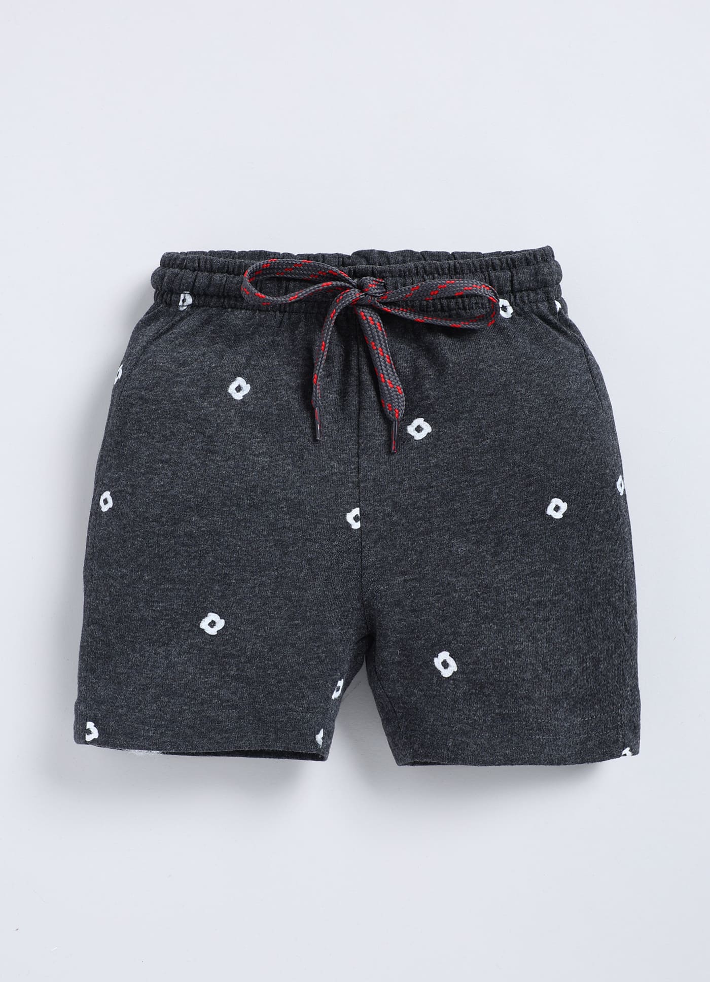 Black Melange Cotton Shorts for Boys – Soft & Comfortable - ParrotCrow