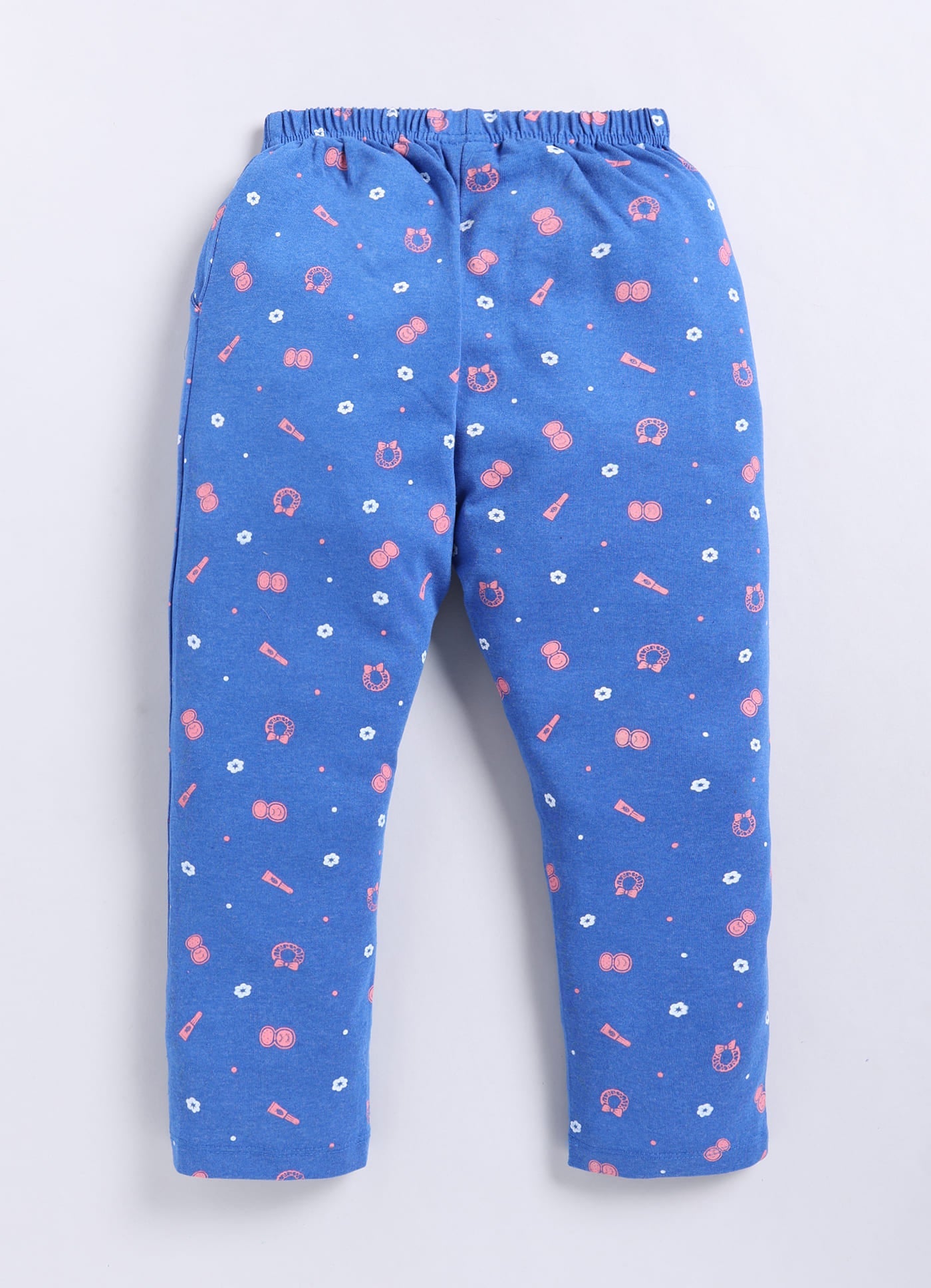 Blue Cotton Pyjama Pants for Girls - ParrotCrow