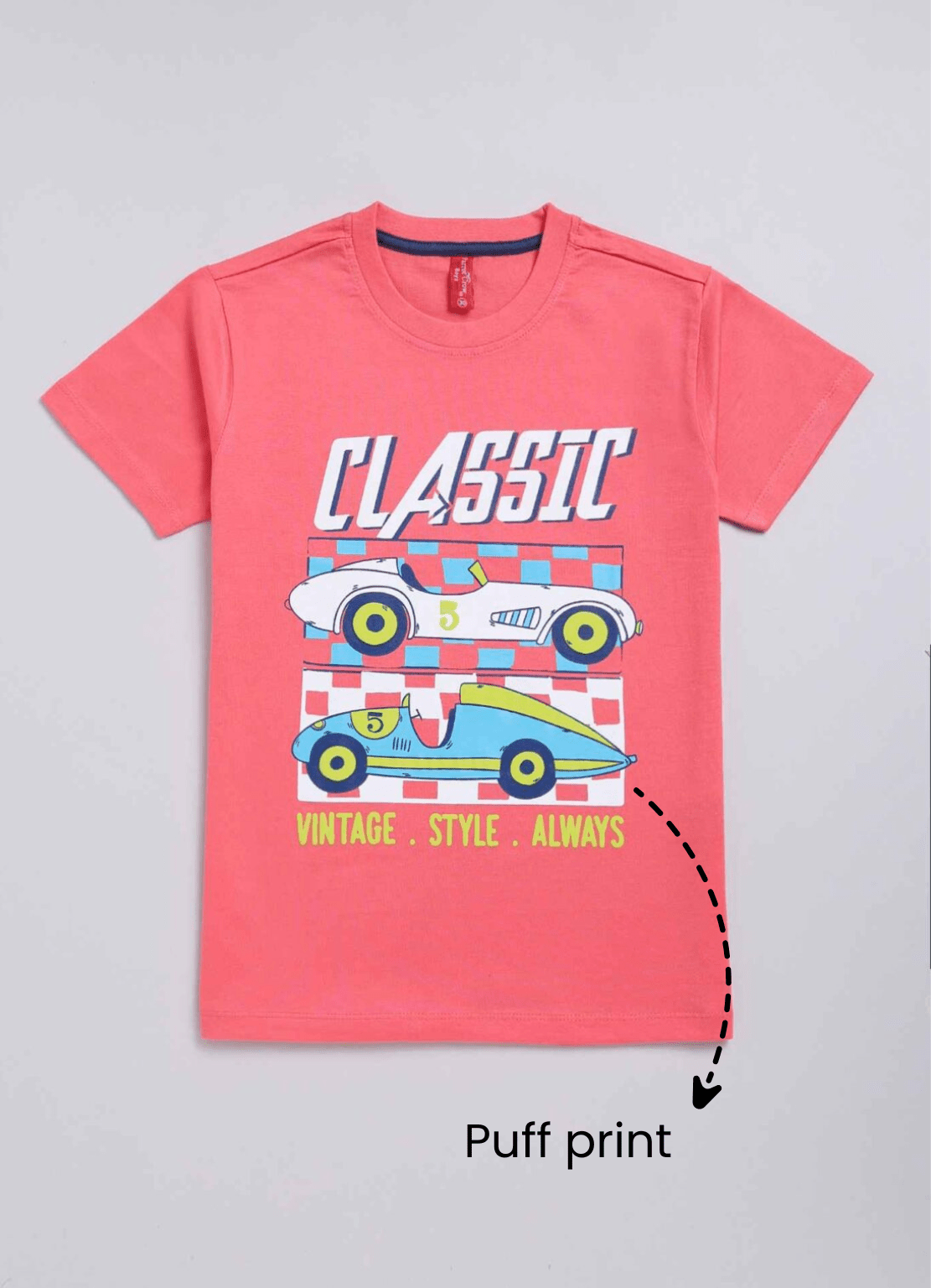 Classic cotton t-shirt for boys - ParrotCrow