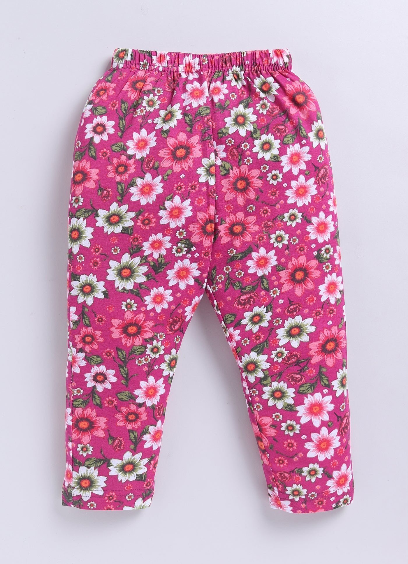 Floral MEGENTHA Flower Printed Activewear Trousers - ParrotCrow