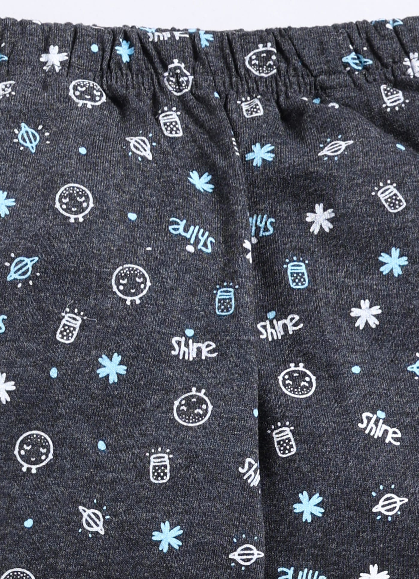 Grey Cotton Pyjama Pants for Girls - ParrotCrow