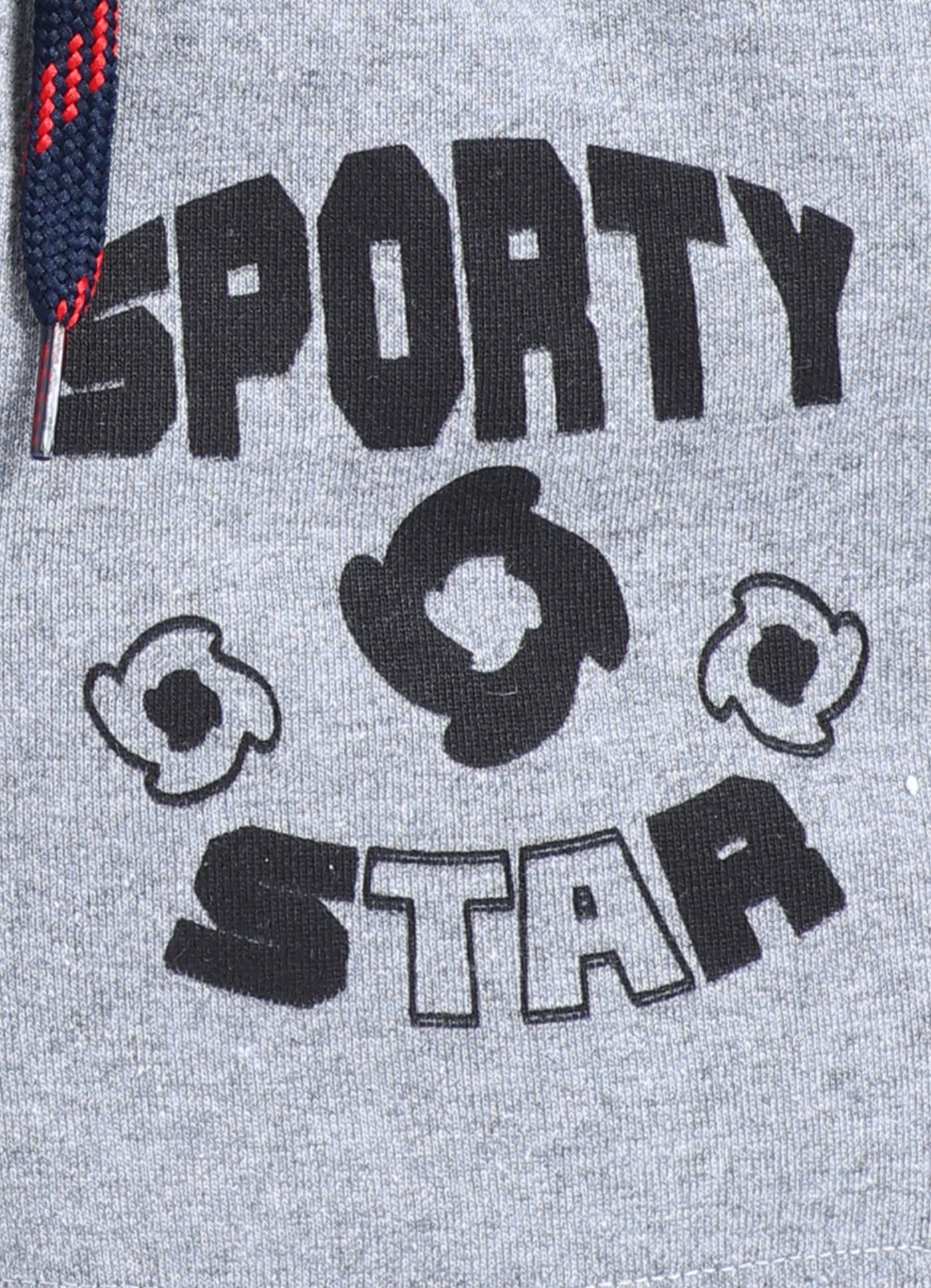 Grey Melange Shorts For Boys - ParrotCrow