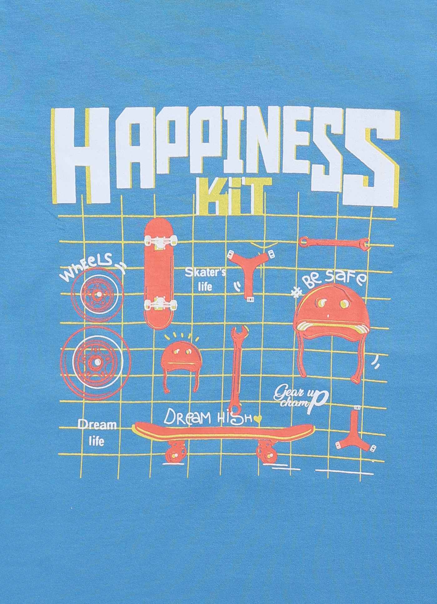 Happiness kit cotton t-shirt for boys - ParrotCrow