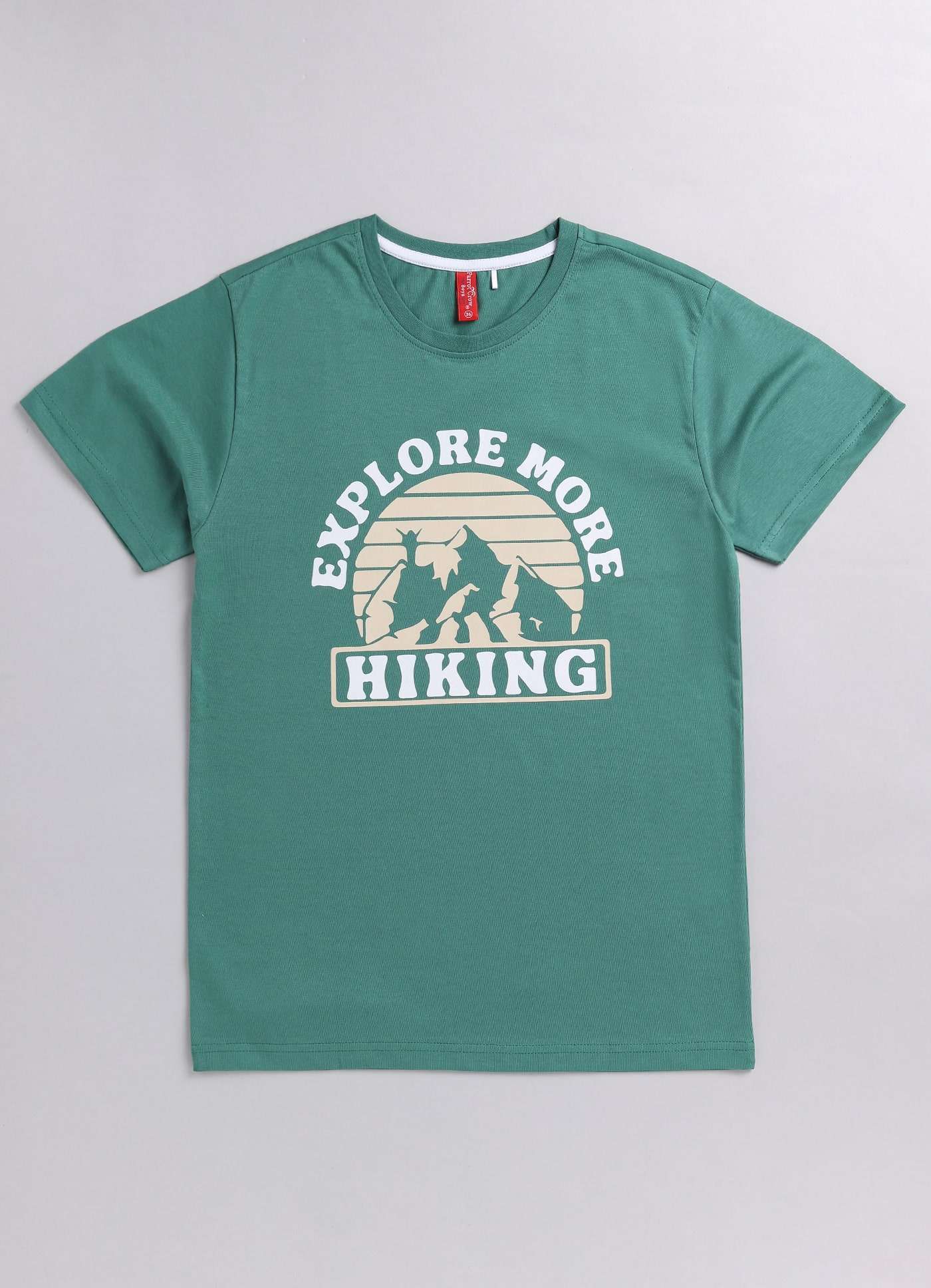 hiking concept cotton t-shirt for boys - ParrotCrow