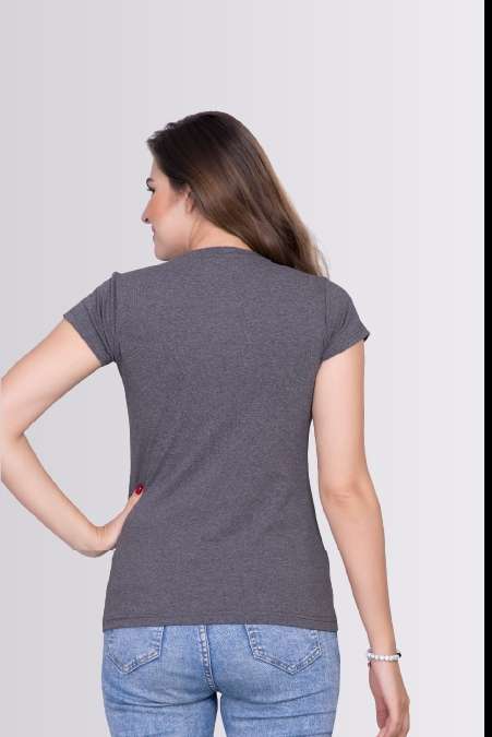 Women's cotton Lycra T-Shirt – Soft Stretchable Activewear for Daily & Gym Use