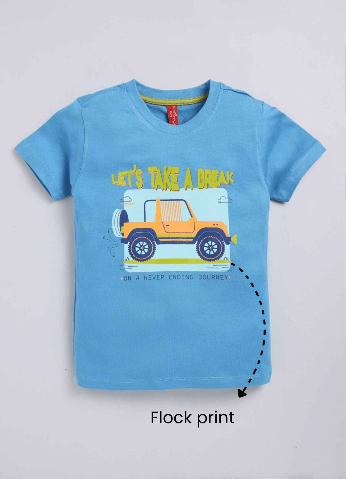 Let’s take a break cotton t-shirt for boys - ParrotCrow