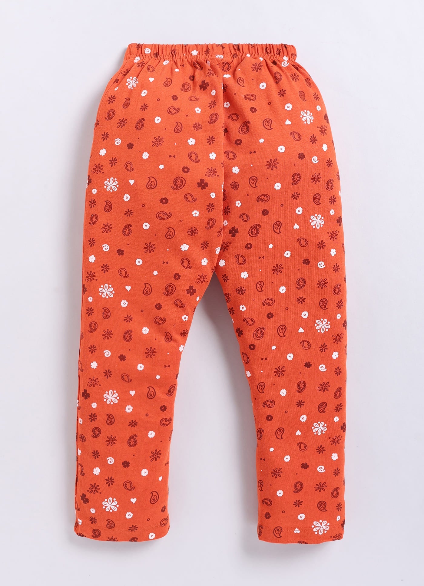Orange Cotton Pyjama Pants for Girls - ParrotCrow