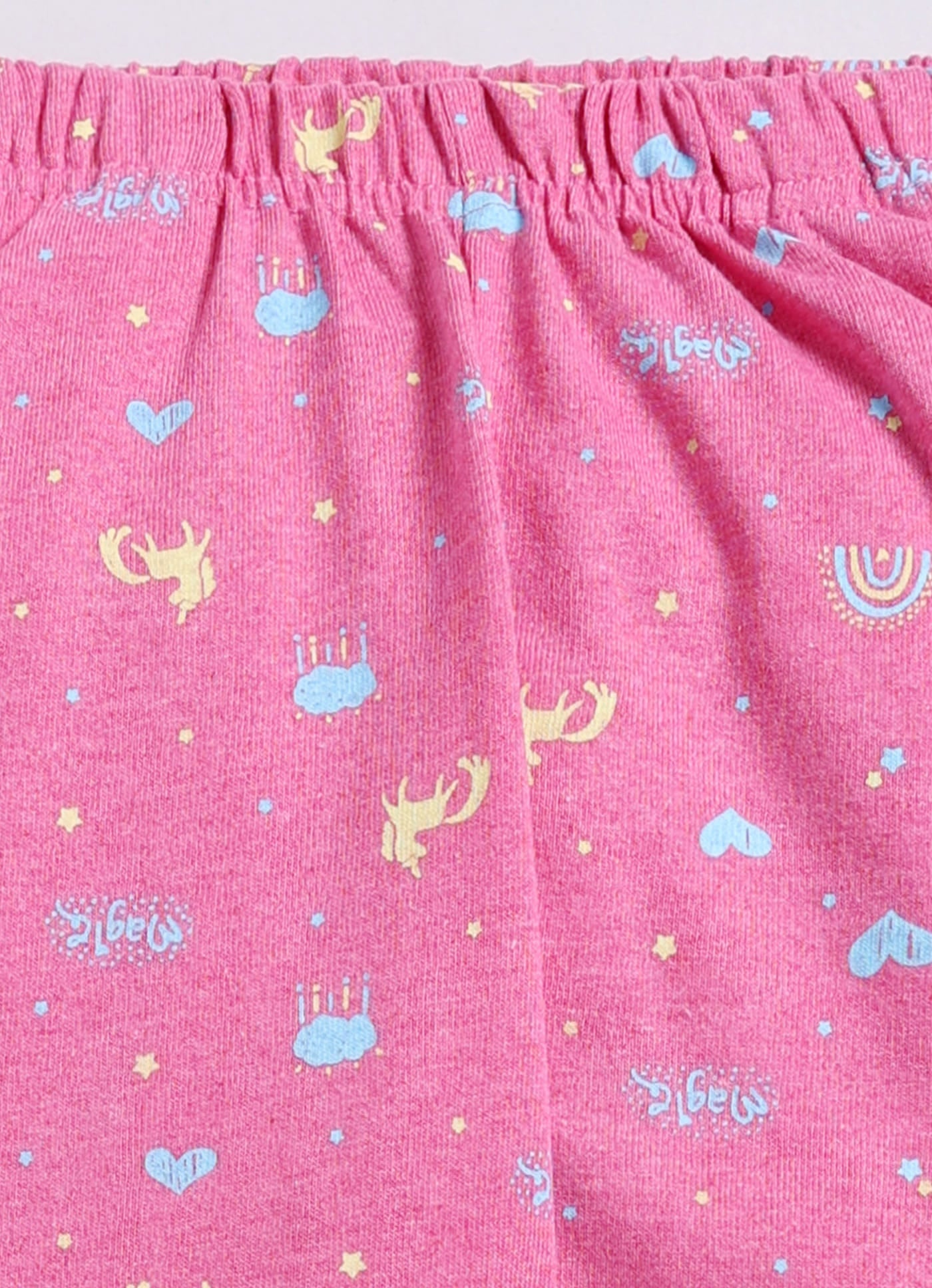 Pink Cotton Pyjama Pants for Girls - ParrotCrow