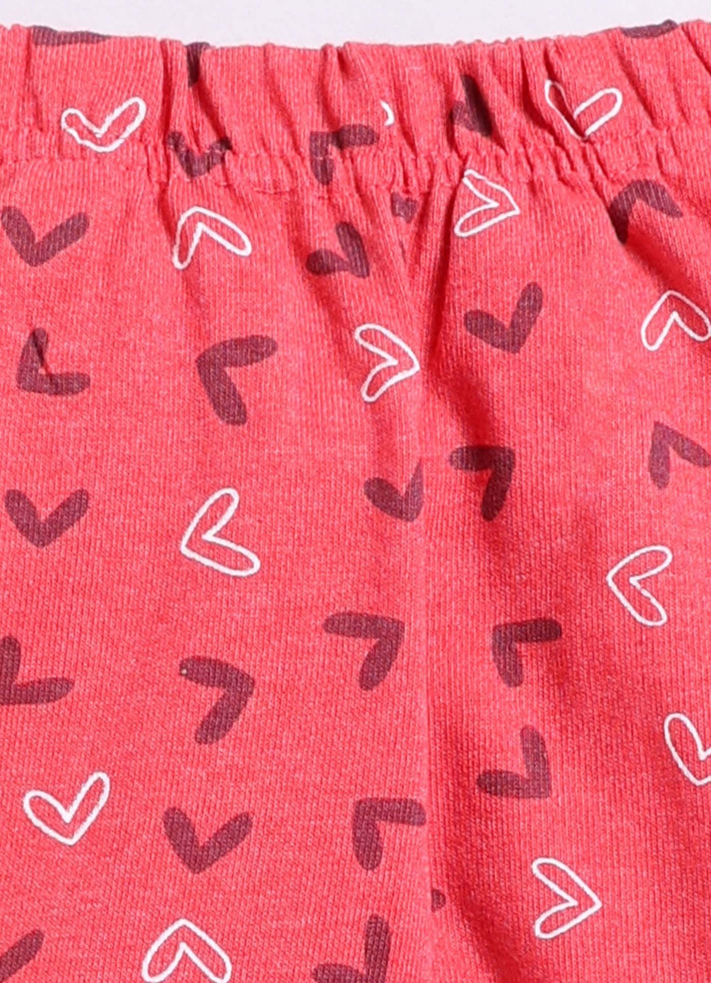 Red Cotton Pyjama Pants for Girls - ParrotCrow