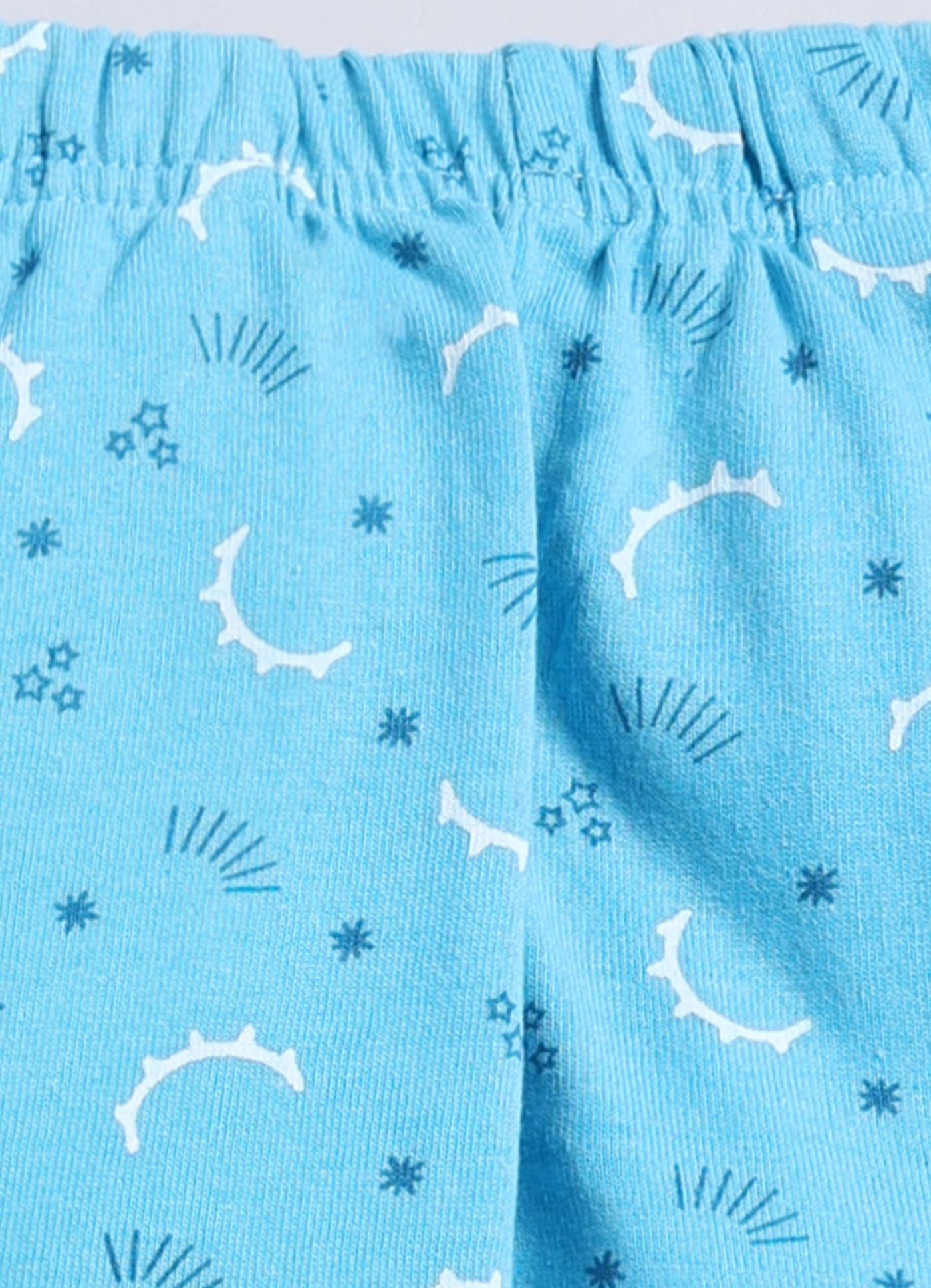 Sky Blue Cotton Pyjama Pants for Girls - ParrotCrow