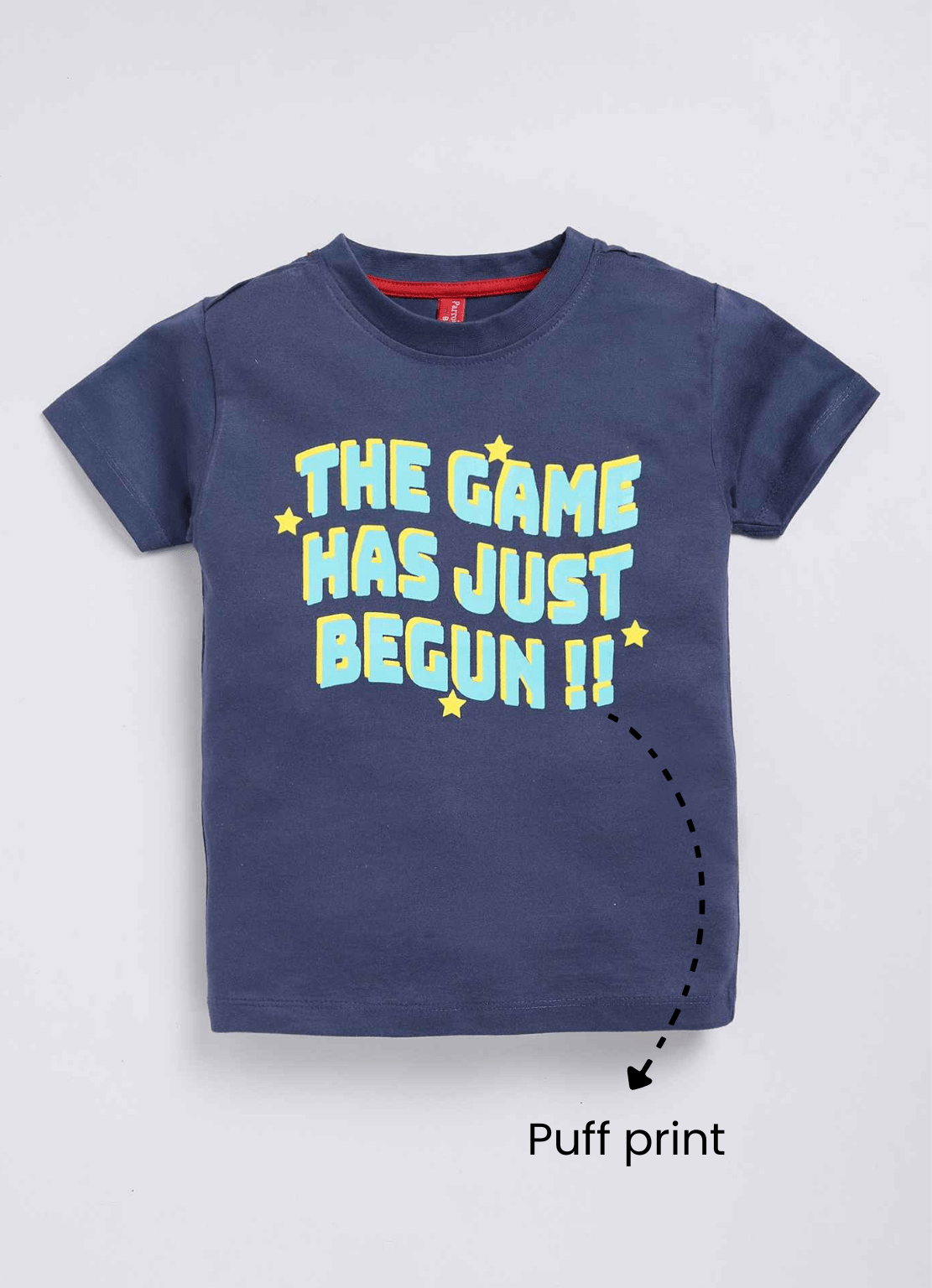 The game has just begun cotton t-shirt for boys - ParrotCrow