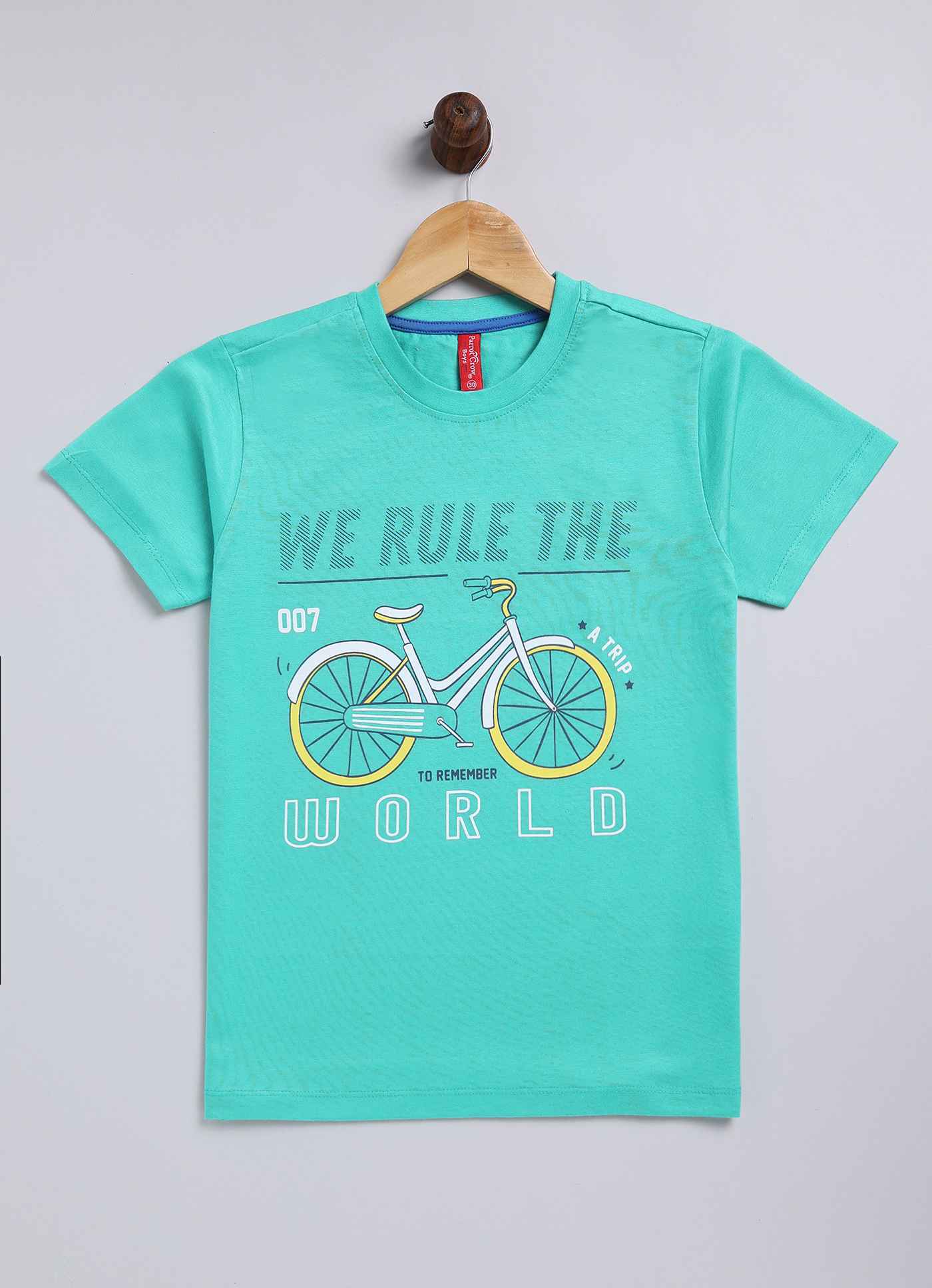We rule the world cotton t-shirt for boys - ParrotCrow
