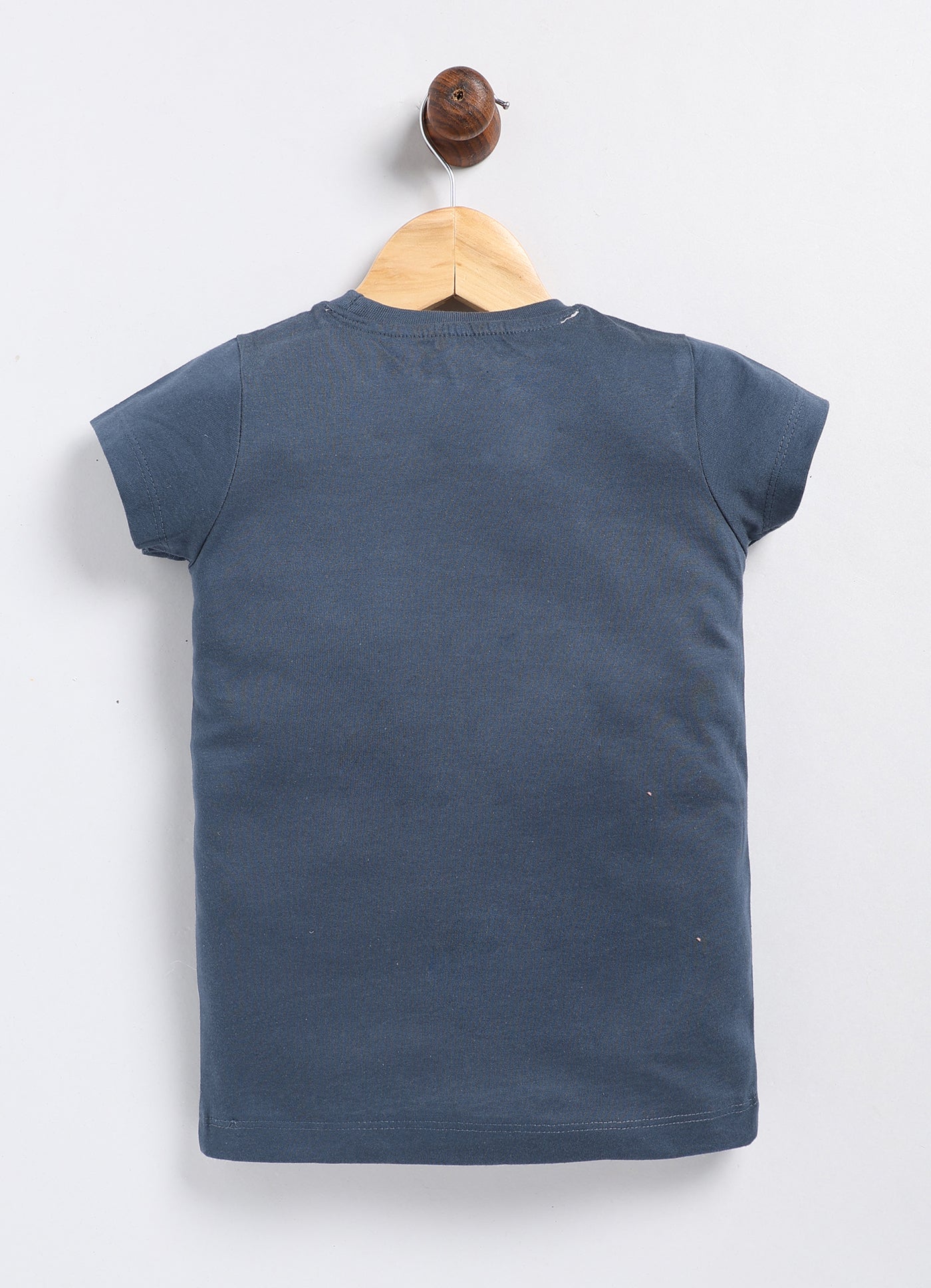 You know you're a diamond Printed Cotton T-Shirt for Girls - Navy - ParrotCrow