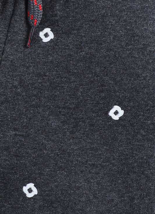 Black Melange Cotton Shorts for Boys – Soft & Comfortable