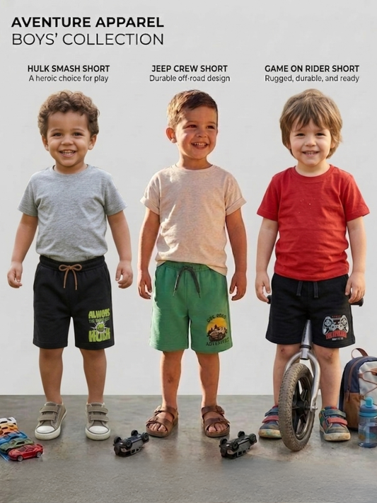 Boys Shorts – Pack of 3
