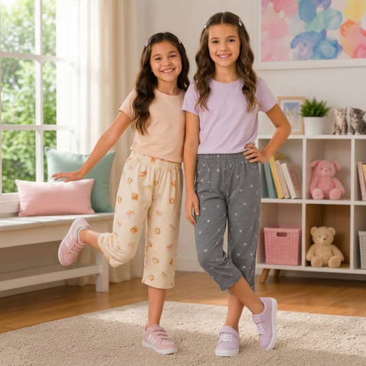 Girls Capri Pant - Pack of 2