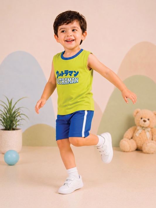 New Arrival – Boys Sleeveless T-Shirt & Shorts Set