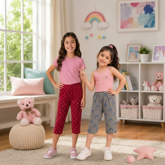 Girls Capri Pant - Pack of 2