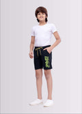1962 Printed Dark Grey Color Polyester Lycra Shorts for Boys - ParrotCrow