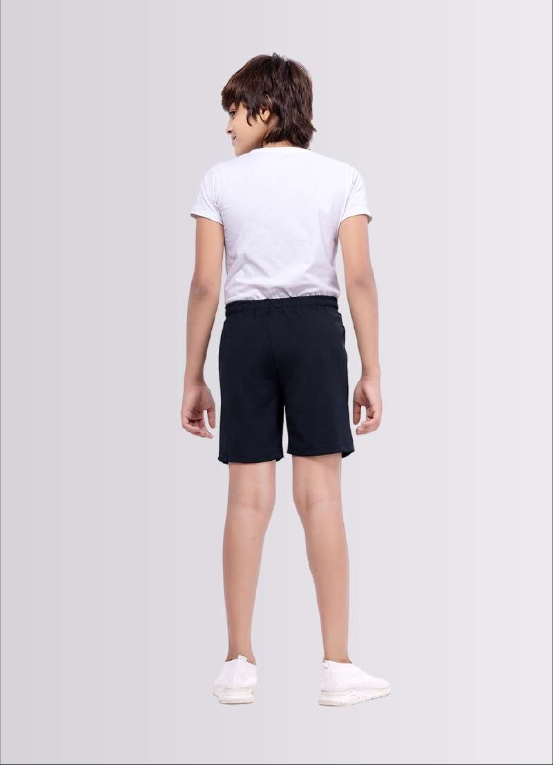 1962 Printed Dark Grey Color Polyester Lycra Shorts for Boys - ParrotCrow
