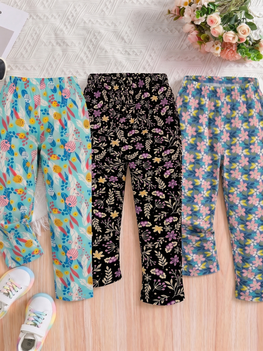 Girls Daily Wear Pant – Pack of 3