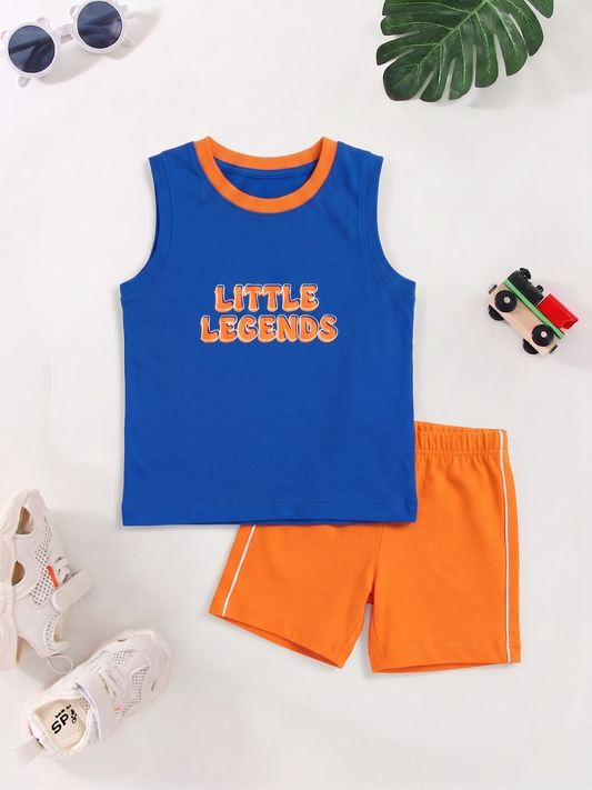 New Arrival – Boys Sleeveless T-Shirt & Shorts Set