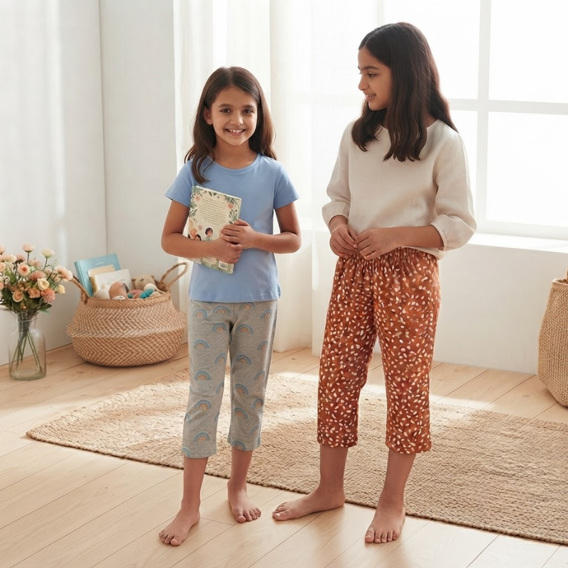 Girls Capri Pant - Pack of 2
