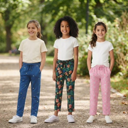 Girls Joggers - Pack of 3