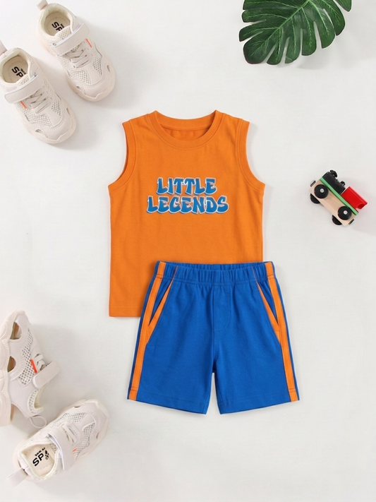 New Arrival – Boys Sleeveless T-Shirt & Shorts Set