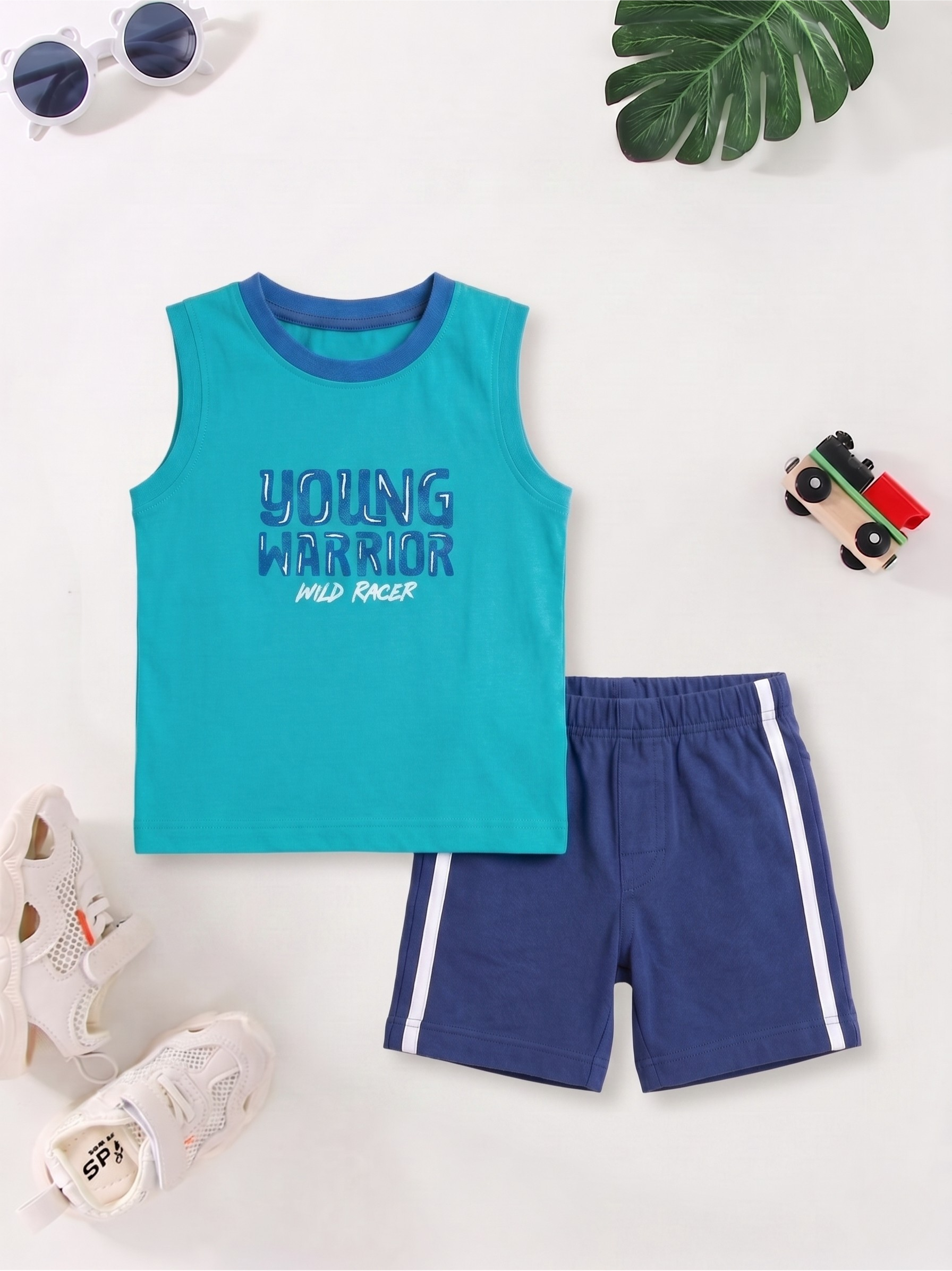 New Arrival – Boys Sleeveless T-Shirt & Shorts Set