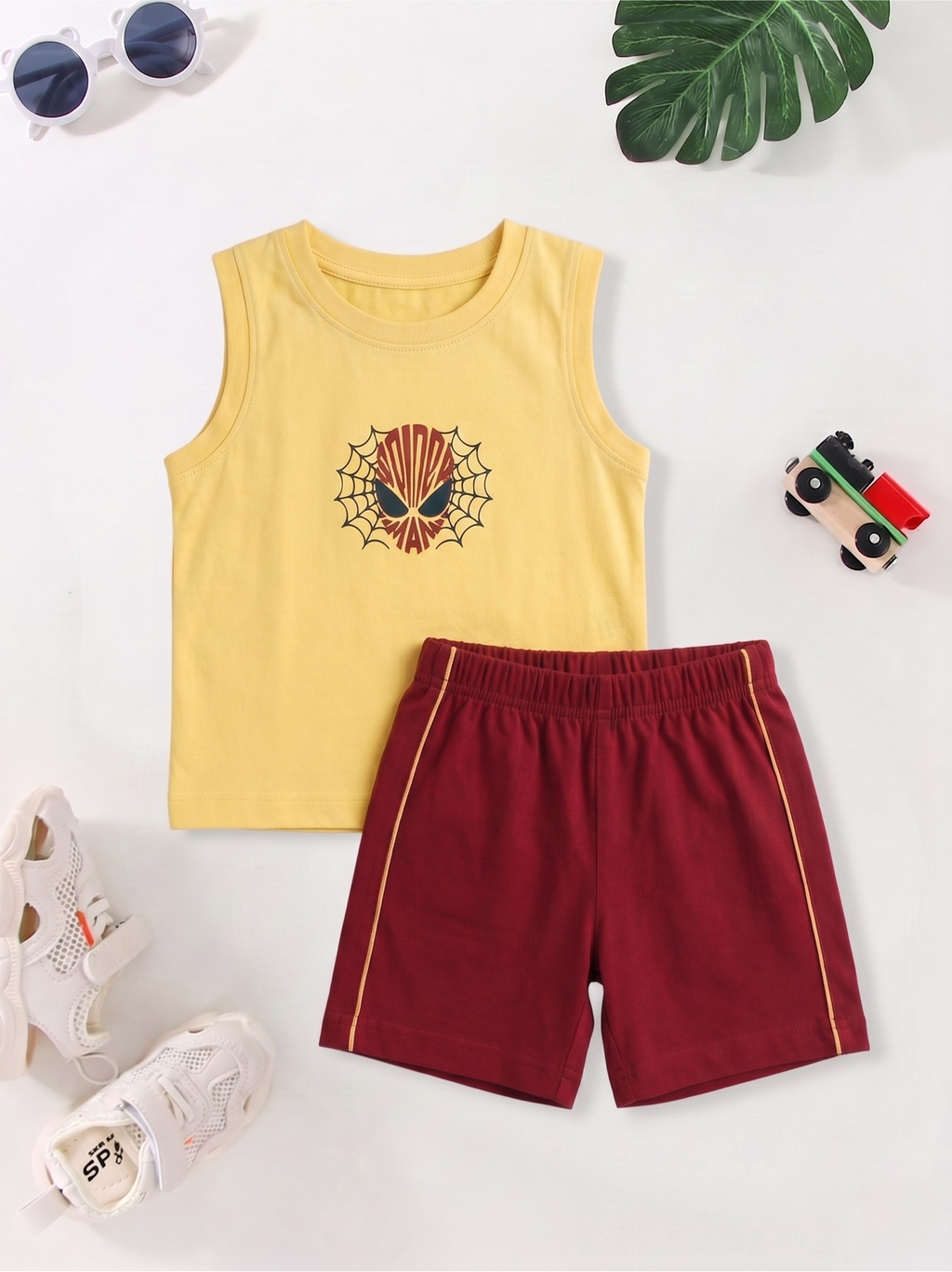 New Arrival – Boys Sleeveless T-Shirt & Shorts Set