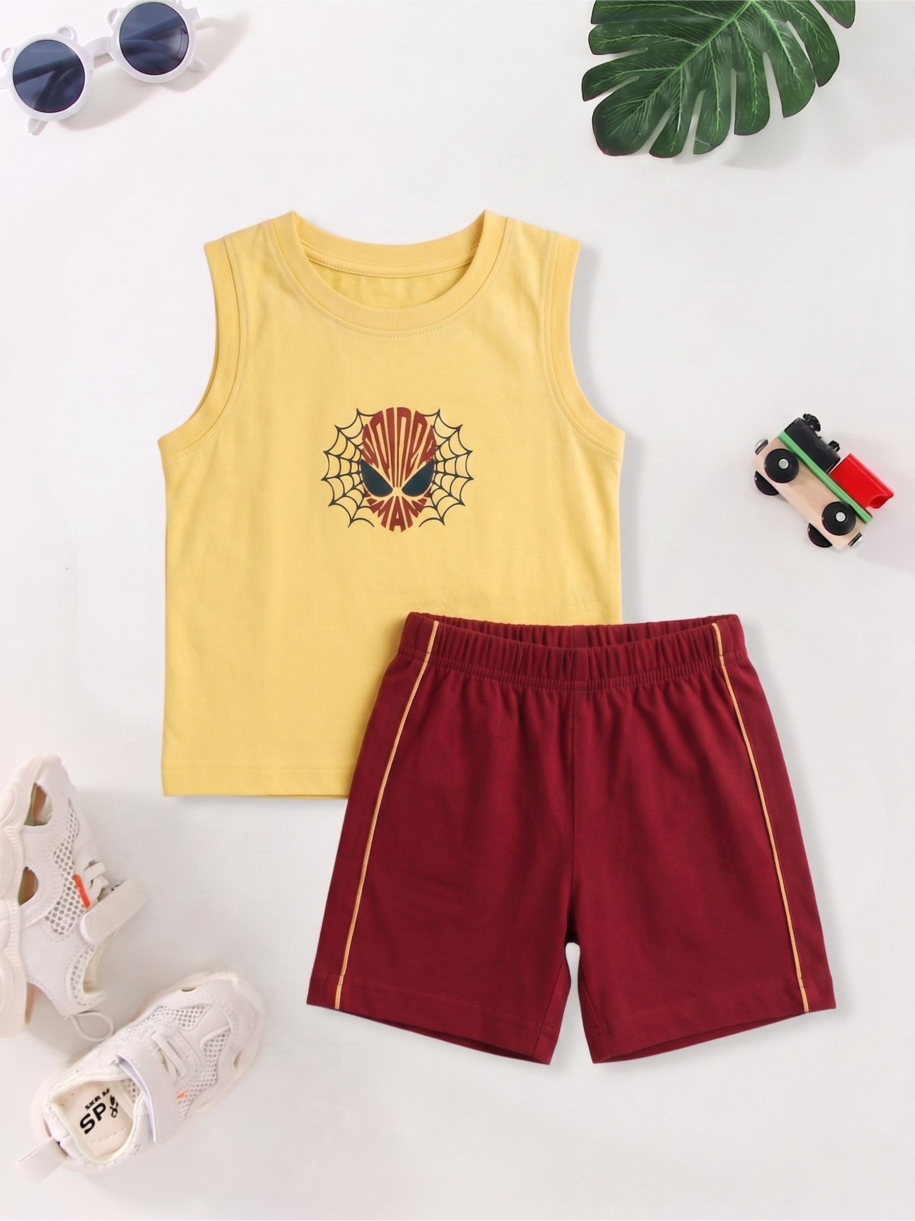 New Arrival – Boys Sleeveless T-Shirt & Shorts Set