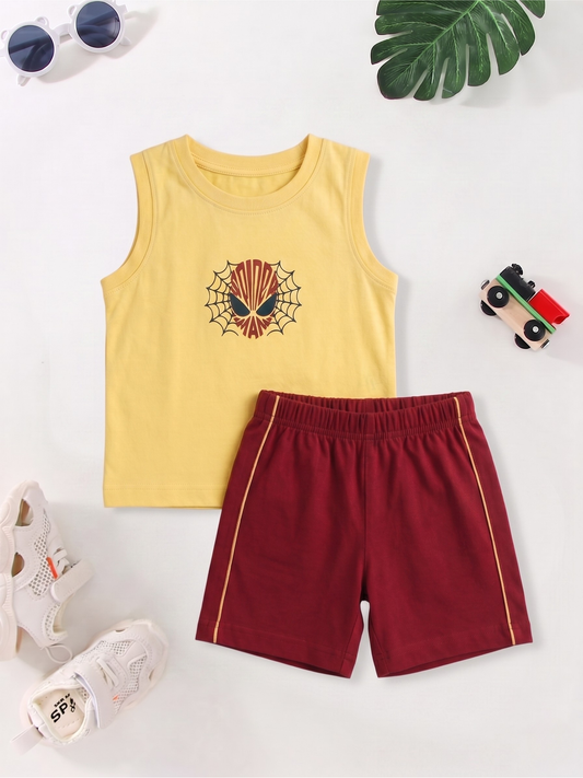 New Arrival – Boys Sleeveless T-Shirt & Shorts Set