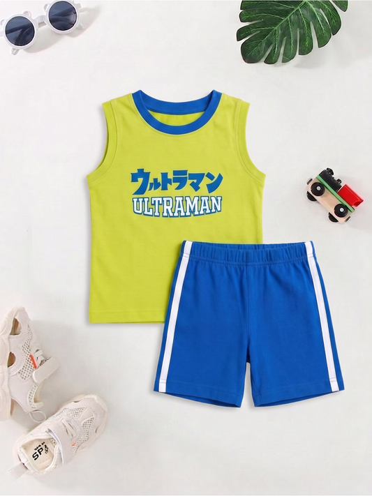 New Arrival – Boys Sleeveless T-Shirt & Shorts Set