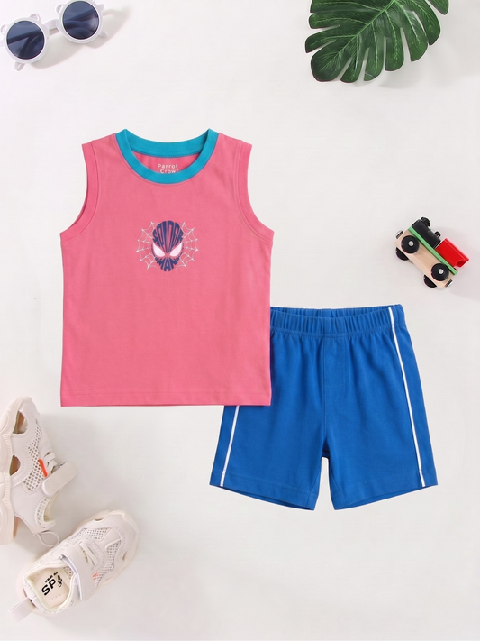 New Arrival – Boys Sleeveless T-Shirt & Shorts Set