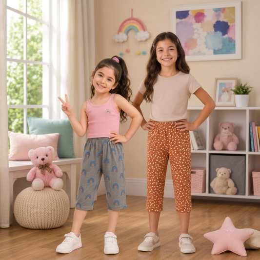 Girls Capri Pant - Pack of 2