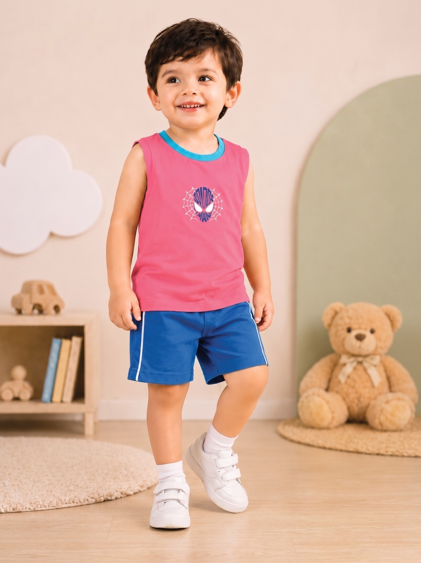 New Arrival – Boys Sleeveless T-Shirt & Shorts Set