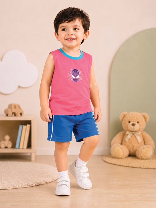New Arrival – Boys Sleeveless T-Shirt & Shorts Set