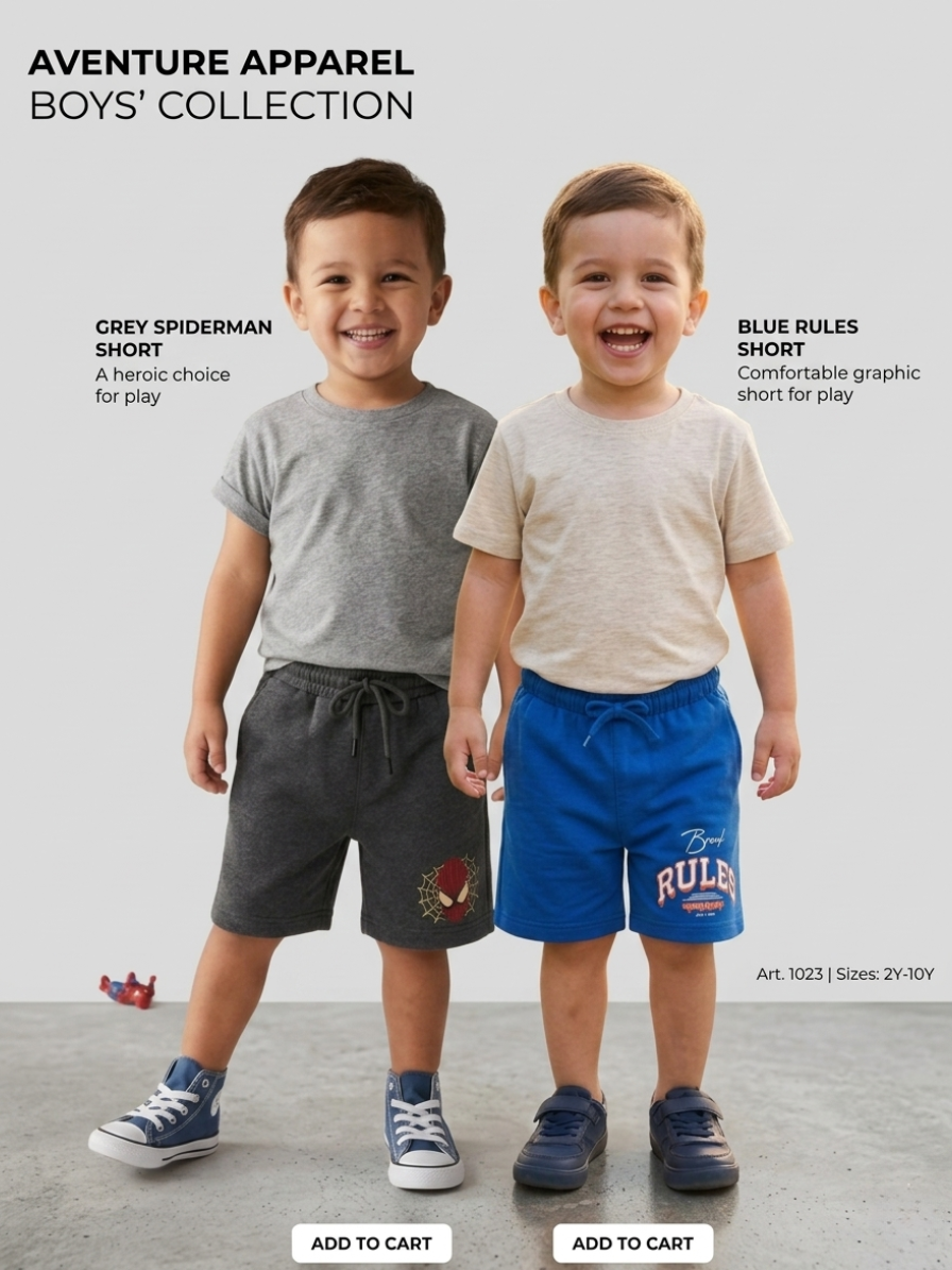 Boys Shorts - Pack of 2