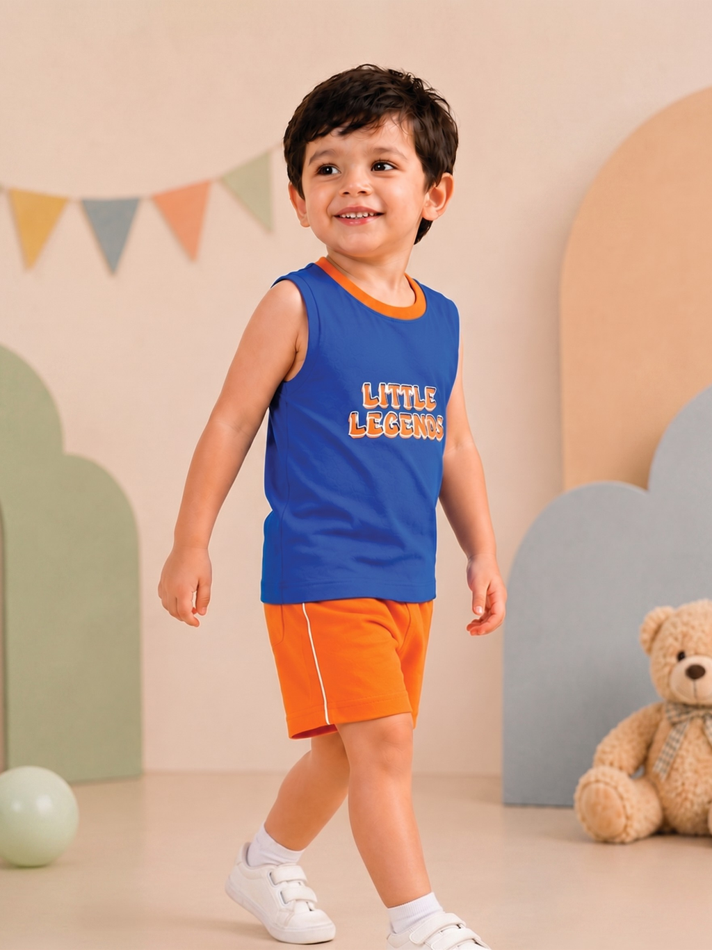 New Arrival – Boys Sleeveless T-Shirt & Shorts Set