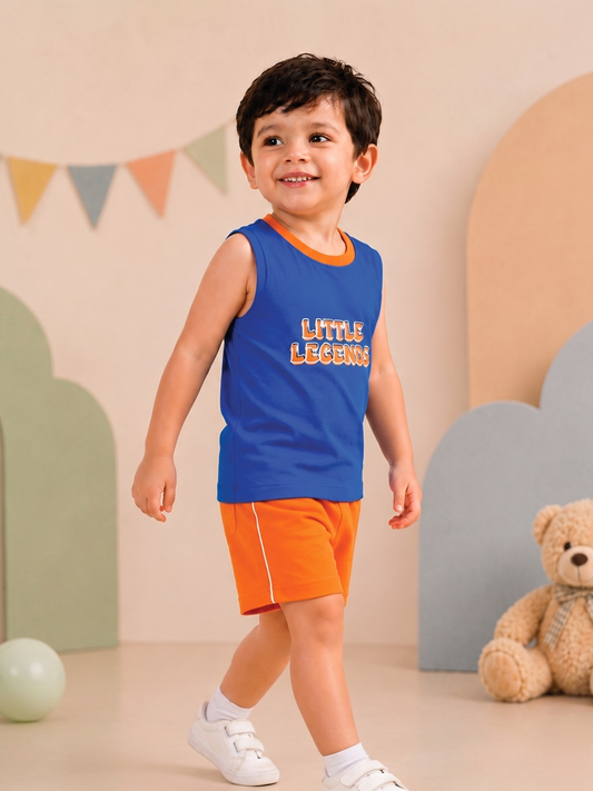 New Arrival – Boys Sleeveless T-Shirt & Shorts Set