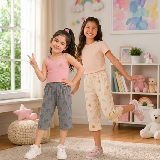 Girls Capri Pant - Pack of 2
