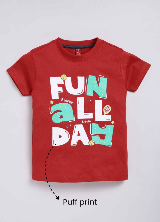 Fun all day cotton t-shirt for boys