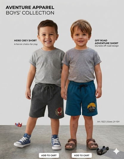Boys Shorts - menu (Pack 2)